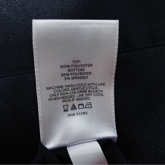 Express Satin-Look Long Sleeve Button-Up Bodysuit - Picture 6 of 9